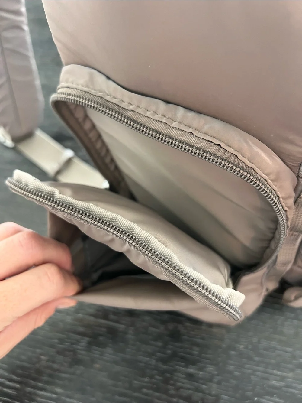 Staya Cloud Diaper Bag Backpack - Taupe